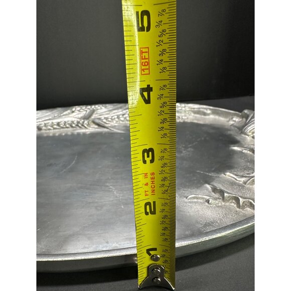 Vtg Arthur Court 86 Scallop Shell Serving Platter Aluminum Serving Tray 20"x11" - Picture 7 of 7